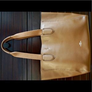 COACH Leather Medium NS City Tote